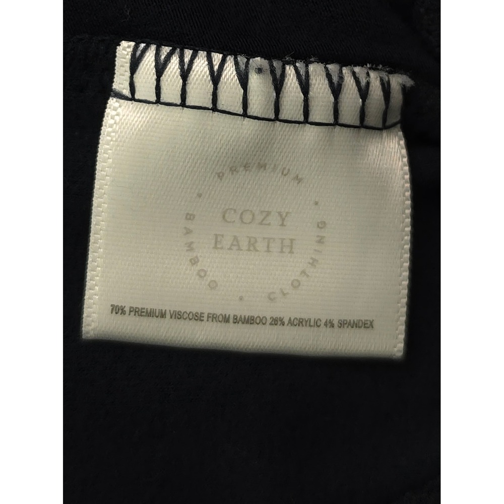 Cozy Earth Bamboo Joggers Women Medium Navy Blue Viscose Blend Lounge Pants Cozy - Picture 4 of 7